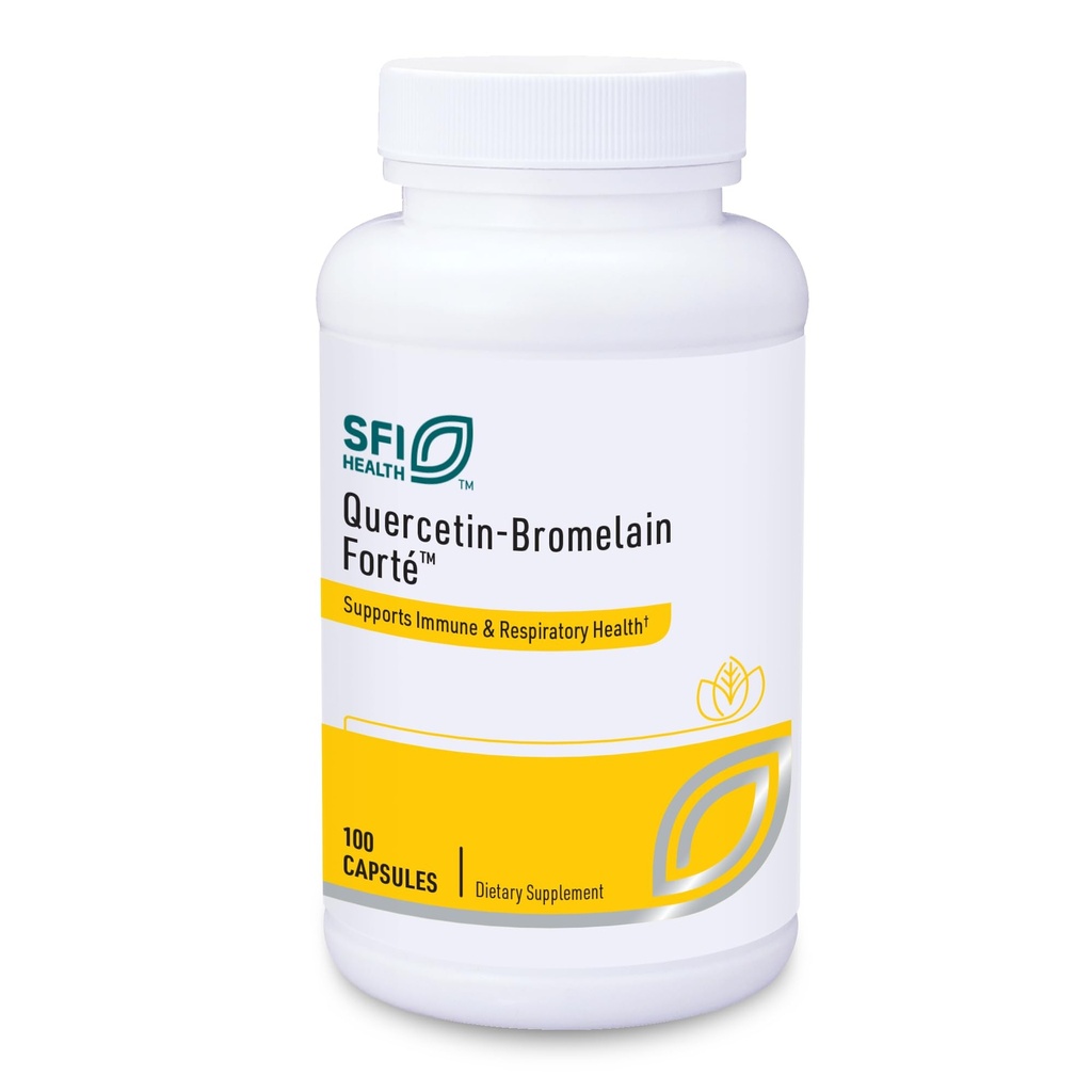 Klaire Labs SFI Health Quercetin-Bromelain Forte - Immune & Mevsimlik Destek Enzymes with Pancreatic, Proteolytic, Bromelain, Papain Enzymes & Bioflavonoids (100 Capsules)