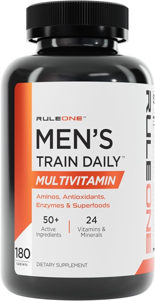 Kural 1 R1 Erkeklerin Tren Günlük - 180 Tabletler - Şişeler, Antioksiler, Enzymes & Superfoods - 60 Hizmetler