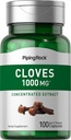 Piping Rock Cloves Capsules 1000 mg | 100 Pills | Yoğun Tür | Herbal Supplement | Non-GMO & Gluten Free