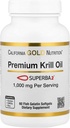 California Gold Beslenme Premium Krill Oil with Superba2 Bio available Omega-3s from Antarktika Krill - Heart & Brain Health Support - Gluten Free, Non-GMO - 1000 mg - 60 Fish Gelatin Softgels