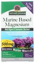 Nature's Answer Marine Based Magnezyum, Super Mechanicd 500 mg | Plantive | Red Algae & Sea Deriwaterved | Alkol Özgür & Gluten-Free | Vegetarian Capsules 90ct