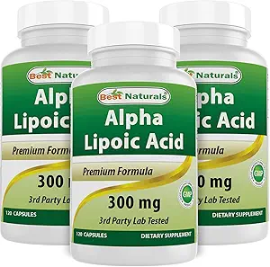 En İyi Doğallar Alpha Lipoic Acid 300 mg 120 Capsules (120 Kont (Pazar 3))