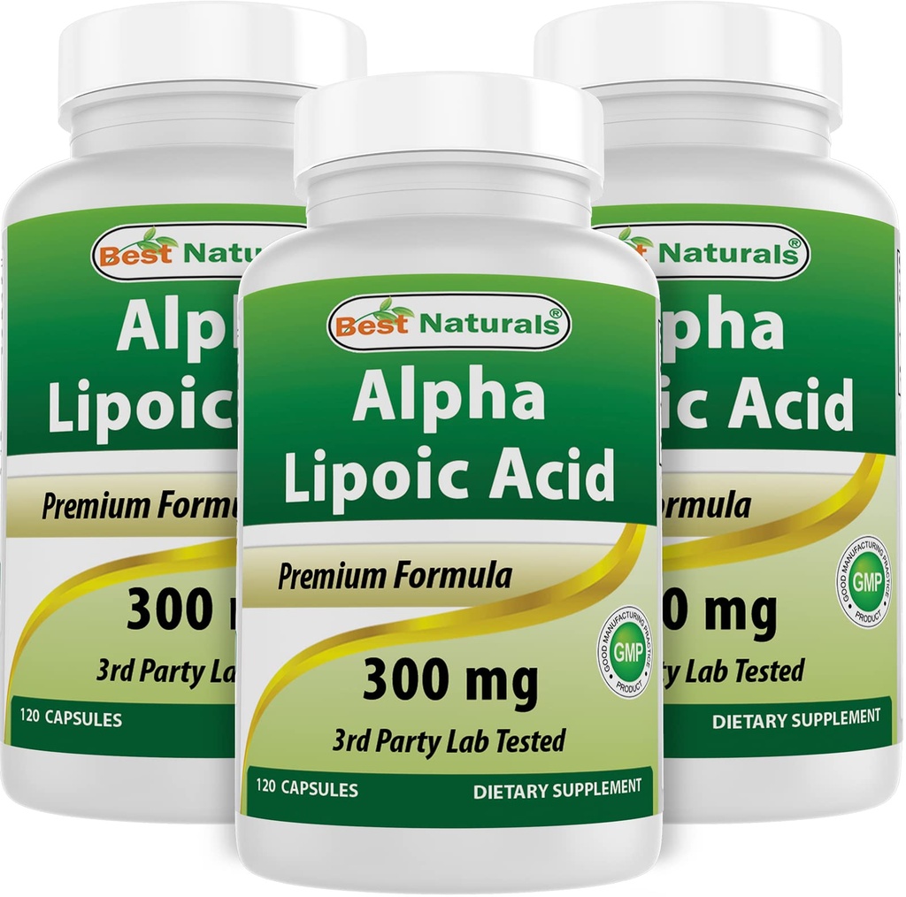 En İyi Doğallar Alpha Lipoic Acid 300 mg 120 Capsules (120 Kont (Pazar 3))