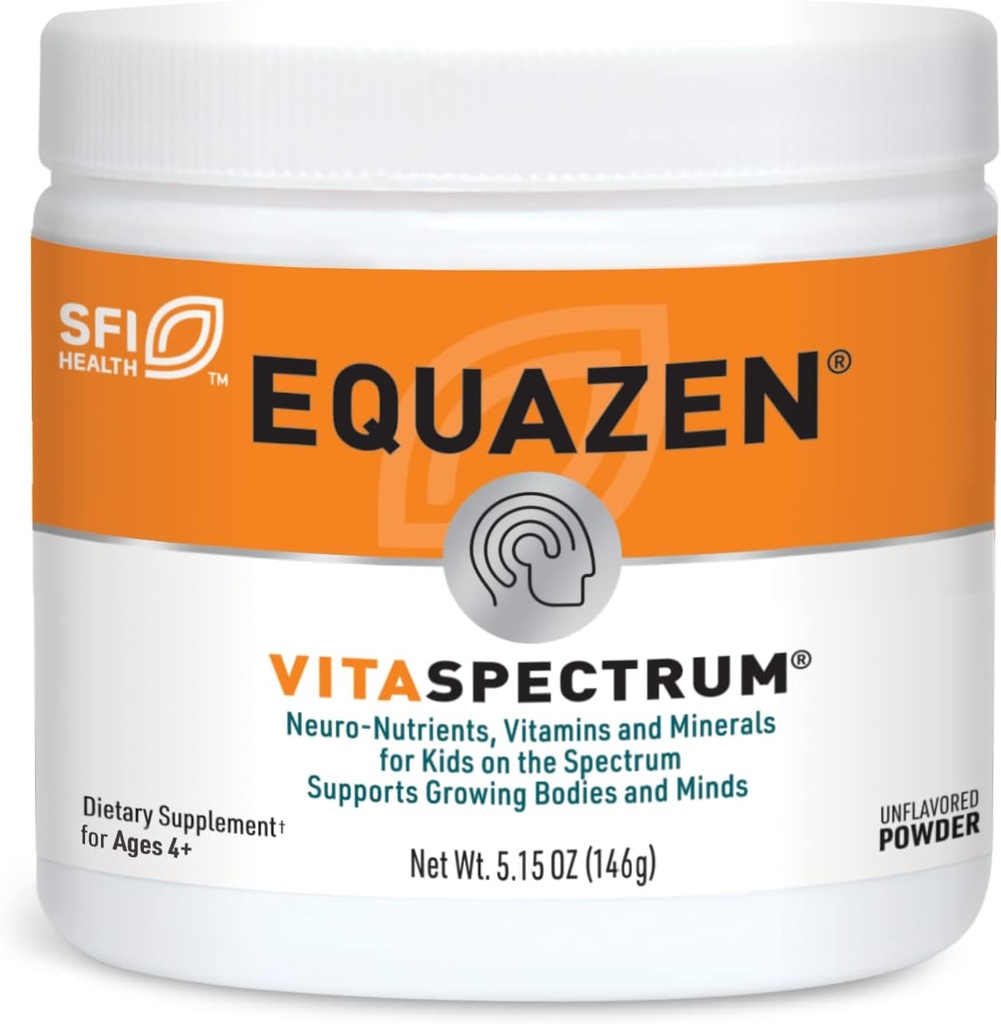 EQUAZEN VitaSpectrum Toz - Çocuklar için Beslenmeler, Vitaminler ve Mineraller Toz - Choline, Folate, B12, B6, Vitamin E ve Vitamin D (5.15 oz)