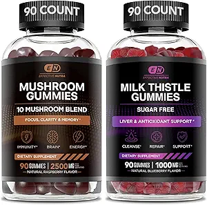 EFFECTIVE NUTRA Mushroom Gummies & Milk Butle Gummies