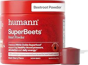 HumanN SuperBeets Beetroot Toz - Nitrik Oksit Kan basıncı, Circulation & Heart Health Support - Non-GMO Superfood Supplement - Original Apple Flavor, 30 Hizmet