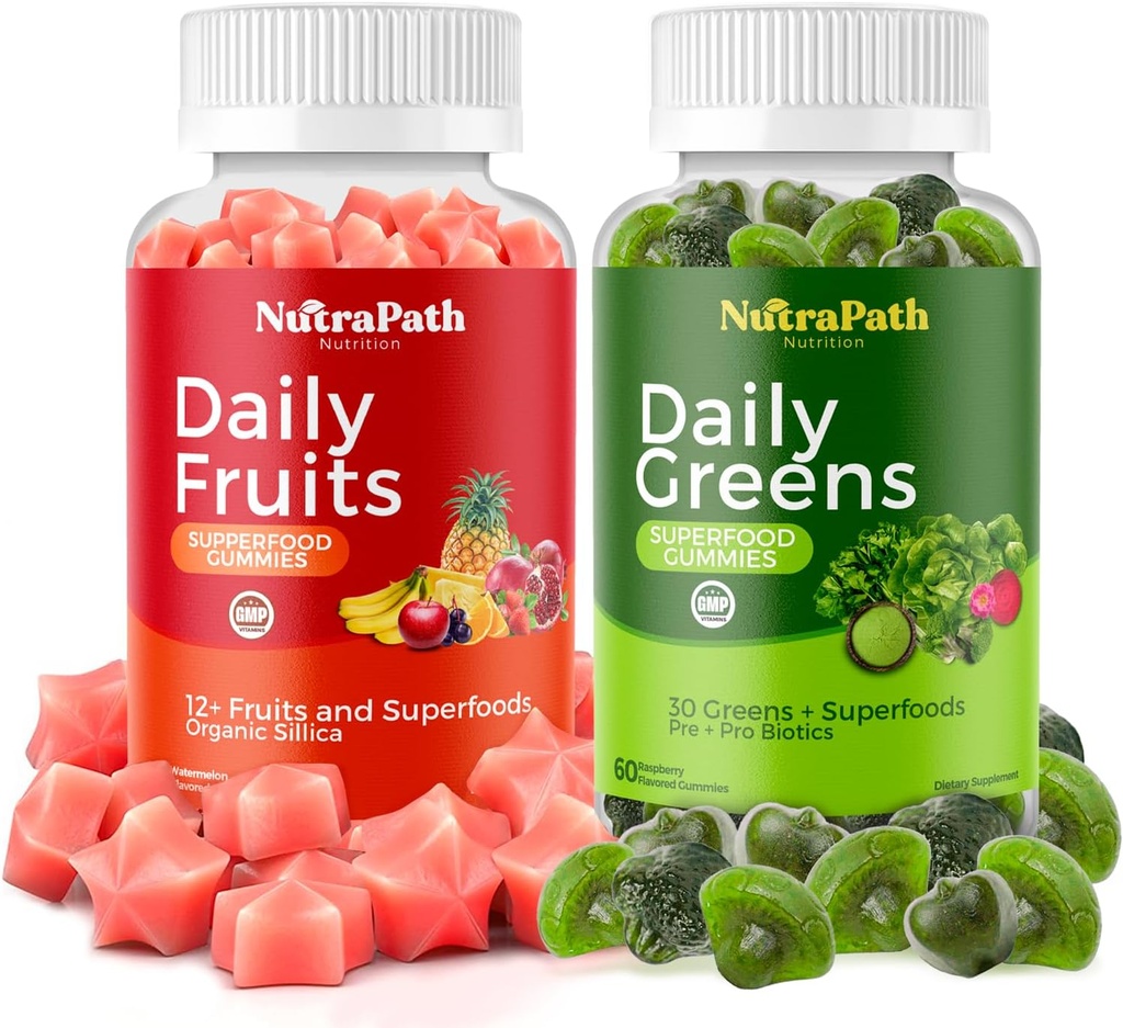 Superfood Fruits and Veggies Gummies (120 Chews), 12+ Superfruits & 30 Veggies, Φρούτα & Βότανα, Βιταμίνες φρούτων και λαχανικών, Μη ΓΤΟ, Πηκτίνη με βάση, Χωρίς Γλουτένη