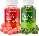 Superfood Meyveleri ve Veggies Gummies (120 Chews), 12+ Süper ve 30 Veggies, Meyve & Herbs, Meyve ve Sebze Vitaminleri, Non-GMO, Pectin-Based, Gluten-Free