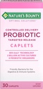 Nature's Bounty Probiotic, Controlled Delivery Dietary Supplement, Supports Digestive, Intestinal and Immune Health, 30 Caplets, 30 Total Servings