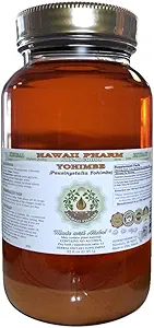 Hawaii Pharm Yohimbe Alcohol-Free Liquid Extract, Yohimbe Liquid (Pausinystalia Yohimbe) Dried Bark Glycerite Natural Herbal Supplement, USA 32 fl.oz