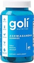 Goli Ashwagandha & Vitamin D Gummy - 60 Count - Mixed Berry, KSM-66, Vegan, Plant Based, Non-GMO, Gluten-free & Gelatin Free Relax. Επαναφορά. Χαλαρώστε, συσκευασία του 1