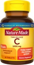 Nature Made C 1000 mg Time release Tabletleri Rose Hips, Immune System Desteklemek için 60 Kont