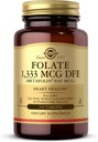 Solgar Folate 1333 MCG DFE Metafolin® 800 mcg Tablet, Original, 8 Ounce