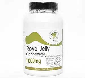 Royal Jelly Συμπυκνωμένο 1000mg ~ 200 κάψουλες - Δεν Πρόσθετα ~ Συμπληρώματα Naturetition