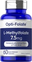 Carlyle L Torchfolate 7.5 mg | 60 Capsules | Optimizeed ve Aktif | Non-GMO, Gluten Free | Metrik, 5-MT | Opti-Folate