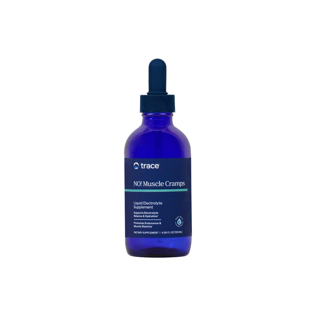 Trace Minerals NO! Kas Cramps - Sağlıklı Kas Fonksiyonu için Tamam - Sıvı Tamam - Elektrolyte Balance - Endurance & Energy - Sugar-Free - 4.06 fl oz (60 hizmet)