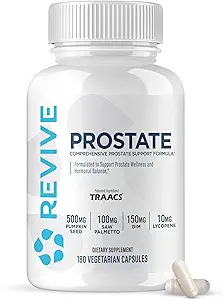 Erkekler için Revive MD Prostate Supplements - Sağlıklı Prostate-Specific Antigen (PSA) Seviyeleri, Estrogen Seviyeleri ve Urinary Flow - Saw Palmetto & Beta Sitosterol for Prostate Health Support