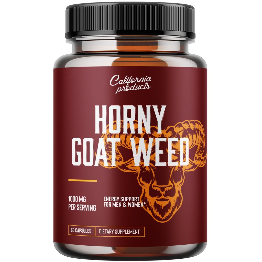 Horny Goat Weed Kompleksi - Erkek Erkek Erkek Performansı İçin Erkeklerin Kristalleri ve Doğal testosteron ATM'si