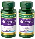 Nature's Bounty Melatonin 5 mg Dual Spectrum,% 100 Drug Free Sleep Supplement, Hızlı Yayın ve Genişletilmiş Yayın, Rahatlama ve Uyku Sağlığını Teşvik Ediyor, 60 Bi-Layer Tabletleri (Pazar 2)
