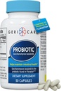 GeriCare S. Boulardii Probiotic Saccharomyces Boulardii - Probiotics for Digestive Health for Women & Men - 500mg - Σύγκριση με The Active Ingredient in Florastor Probiotic Gut Formula (50 Κάψουλες)