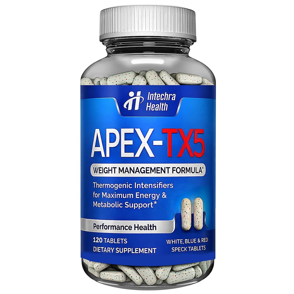 Weight Management Dietary Supplement 120 White Blue Red Speck Tablets Manufactured in the USA Highest Professional Quality