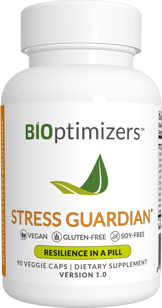 BIOptimizers Stress Guardian – Κάψουλα ανακούφισης στρες – Διαχείριση υποστήριξης ανάπαυσης - 90 κάψουλες