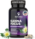 KANNAFOCUS - Doğal Kanna 50 mg, Fermented Sceletium Tortuosum & Bioperine® - Focus, Mood & Spirit Wellness Support - Herbal Nootropic for Daily Clarity & Energy - 30 Capsules