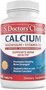 U.S. Doktorlar Klinik 1200 mguba Citrate & Karbonate Kompleksi Magnezyum & Vitamin D3 - Bone Strength, Muscles & Nerves - Vegan, Non-GMO - 60 Tablet - 1-Month Supply