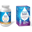 TheraTears 1200mg Omega 3 συμπλήρωμα για τη διατροφή των ματιών, οργανικό λιναρόσπορο Τριγλυκερίδια Fish Oil & ξηροφθαλμία θεραπεία Λιπαντικές σταγόνες ματιών για ξηροφθαλμία, συντηρητικά δωρεάν σταγόνες ματιών