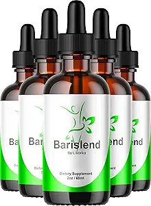 (5 Pack) Σταγόνες Barislend, επίσημη Barislends Advanced Liquid Drops Formula, BarislendDrop συμπλήρωμα Premium Liquid Supplement Support, 5 μπουκάλια για 5 μήνες