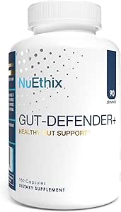 NuEthix Formulas Gut Defender+ Mikrobiyom Denge Diyeti Tamam, 180 Capsules, 90 Hizmetler