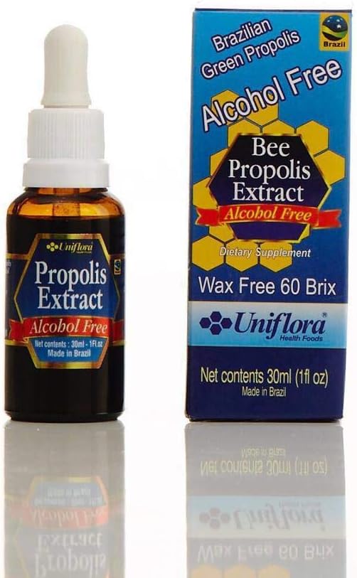 Uniflora Brazilian Green Bee Propolis Extract – Alcohol-Free, 60 Brix – High Artepillin C – Immune Support 30ml