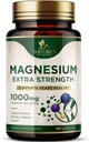 Magnezyum Mineral Supplement 1000 mg - Yüksek Potency Citrate for Bone, Heart Health, Nerves & Muscle Support, Nature's Magnezyum Kompleksi, ABD'de Şişelenmiş - 180 Capsules