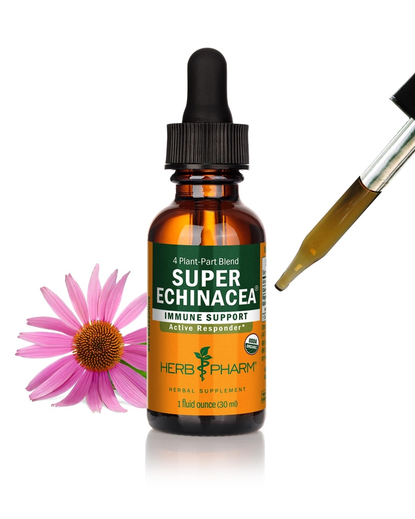 Herbm Pharm, Active Immune System Support için Organik Süper Echinacea Sıvı Türlemeyi Onayladı - 1 Ounce (DSUPER01)
