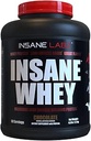 Insane Labz Insane Whey,100% Πρωτεΐνη Ορός Ορού Μυός, Post Workout, BCAA Amino Προφίλ, Μάζα Gainer, Αντικατάσταση γεύματος, 5lbs, 60 Srvgs, (Chocolate)