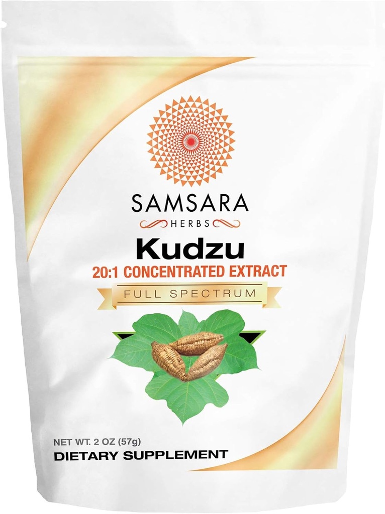Samsara Herbs Kudzu Kökleri Toz (2oz/57g) 20:1 Yoğun Tür