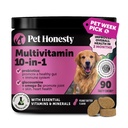 Multivitamin Köpek Tamamı, Köpekler için Glucosamine chondroitin, Probiyotikler, Omega Fish Oil, Dog Supplements & Vitamins, Skin ve Coats için Vitaminler, (Peanut Butter 90 ct)