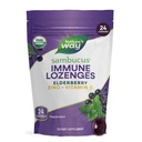 Nature's Way Sambucus Çinko Lozenges with Elderberry and Vitamin C, Peppermint Flavored, 24 Lozenges