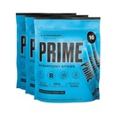 PRIME HYDRATION+ Sticks Blue Raspberry | Hydration Toz Single Servis Sticks | Elyte Toz On The Go | 250 mg BCAAs, B Vitaminleri, Antioksis | Low Sugar | Caffeine-Free | Vegan | 48 Sticks