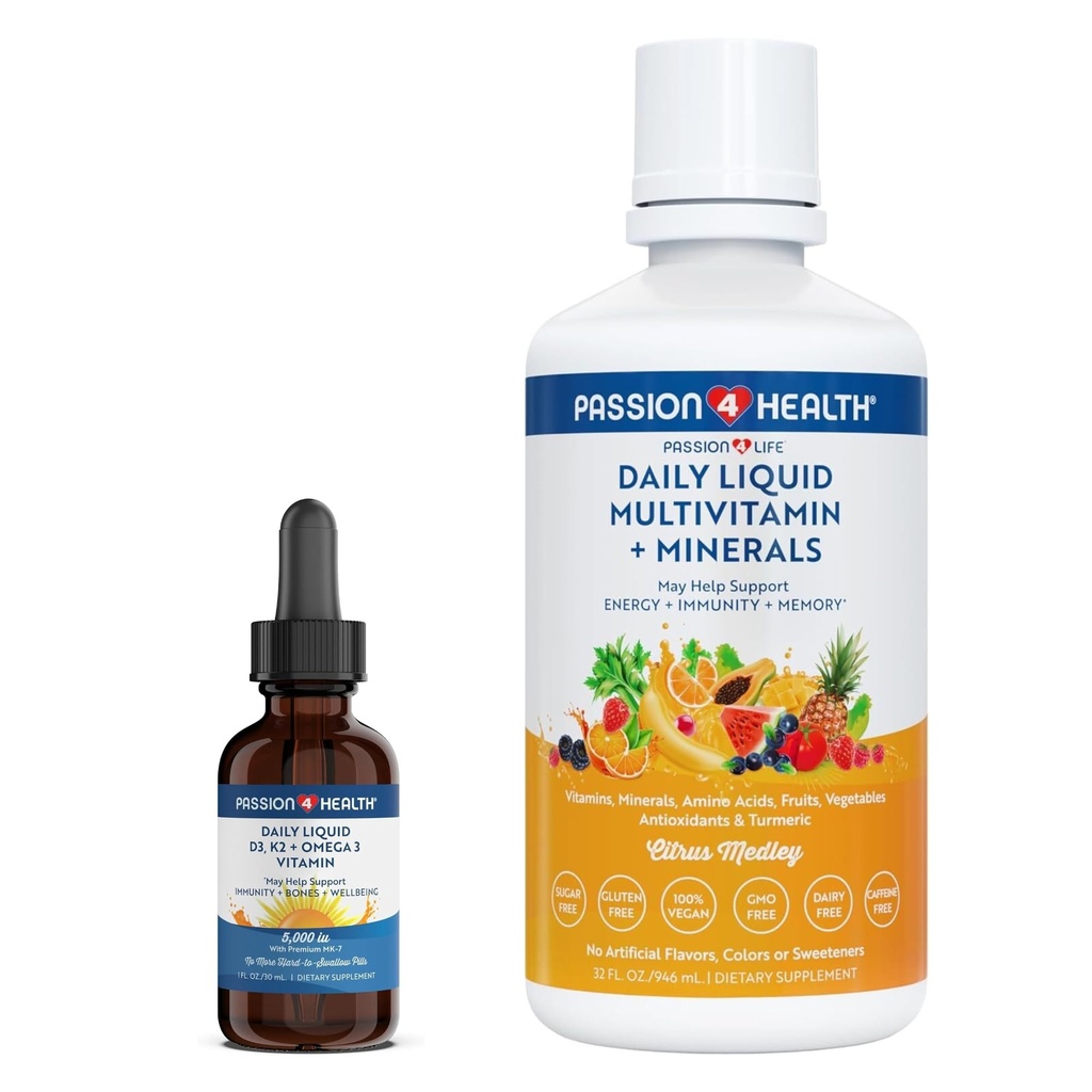 Sıvı Multivitamin Plus Organik Sıvı D3K2 Omega 3