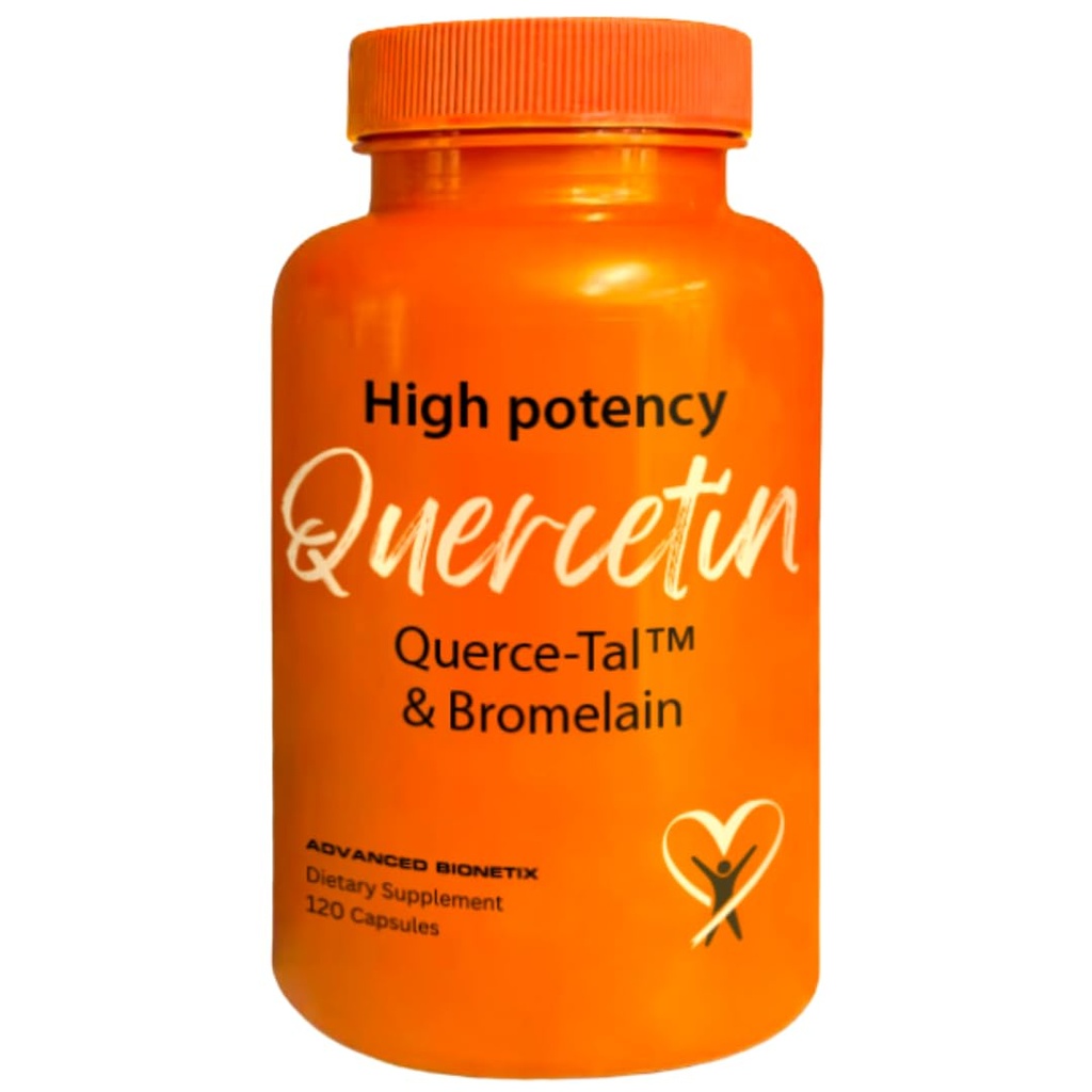 Querce-TalTM Quercetin + Bromelain 120 Veg Capsules | Yüksek Potency Abxia Bioavailability. Anti-Oxidant, Flare up Events, Heart Immune Health, Packaging May Vary