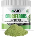 AKI Cruciferous Superfood Green Mix Toz - Kale, Broccoli, Brüksel Sprouts, Cabbage - Temel Phytonutrients & Vitamins ((5.3oz/150g) ile paketlendi