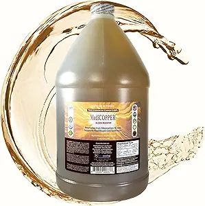 True Colloidal Copper Diyetary Supplement - 1 US Gallon in Opaque BPA-Free Plastik Jug