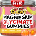 Center-Filled Magnezyum Glycinate Gummies 400MG - Çocuklar için Yüksek Aborpsiyon, Gençler ve Yetişkinler - Uyku için Tamam, Calm & Muscle Relaxation with B6 & D3 - Gluten Free & Vegan Friendly - 60 Count