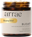 Arrae Fast-Acting Bloating Relief Digestive Enzymes, All Natural Bloat, Gas & Indigestion Relief Capsules, 60 Kont