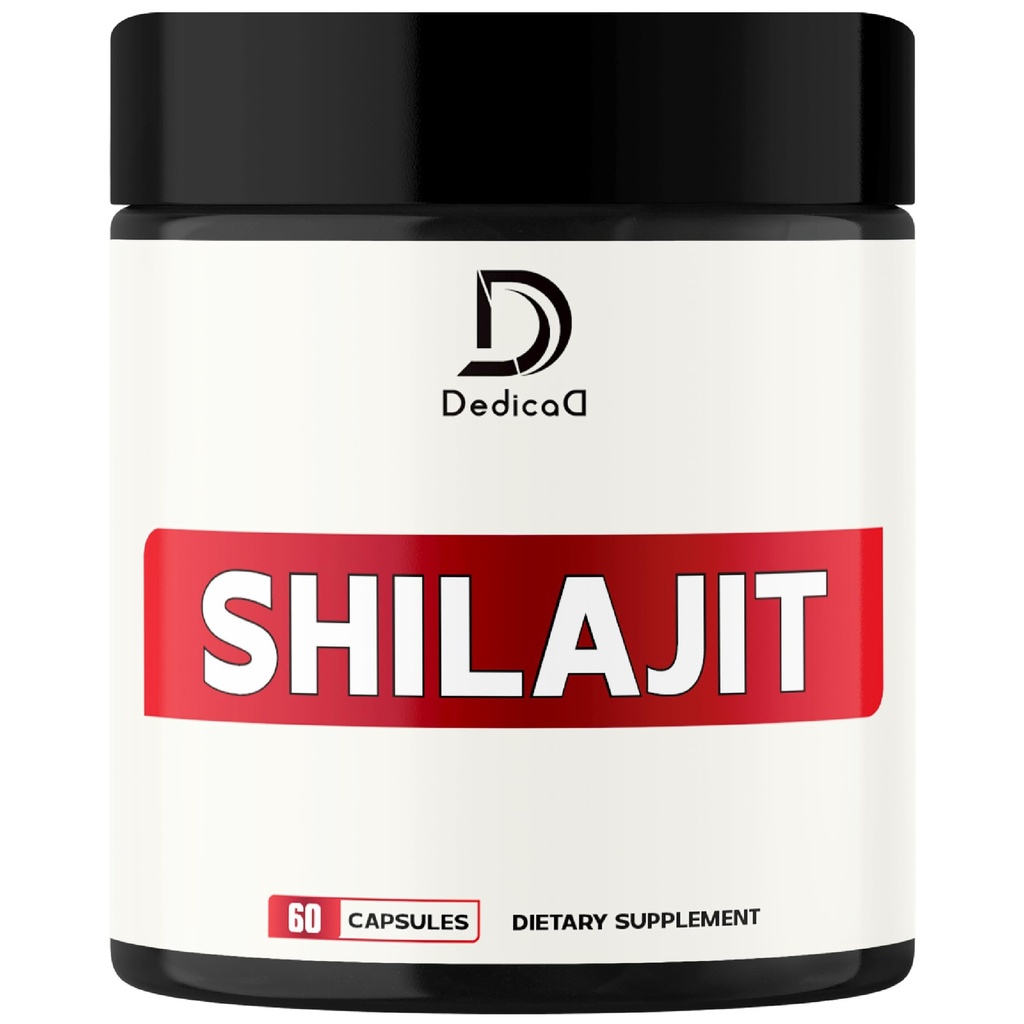 1000Mg Shilajit Pure Himalaya Organik Capsules - Contains Natural Fulvic, Humic Acid & 85 Diğerleri - Shilajit Supplement for Body Balance, Heart Health, Brain & Immune System Support - 60 Counts