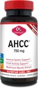 Olympian Labs Premium AHCC Supplement 750mg AHCC ανά κάψουλα – Υποστηρίζει την Ανοσολογική Υγεία, τη λειτουργία του ήπατος και τη δραστηριότητα των φυσικών κυττάρων Killer - 30 κάψουλες