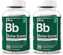 Temel Elements Bone Boost Bone Health Supplement - Bone Support anduba Supplement with Vitamin D 3, K2, Cissus Quadrangularis for Bone Strength - 180 Capsules (60 Day Supply) (2-Pack)