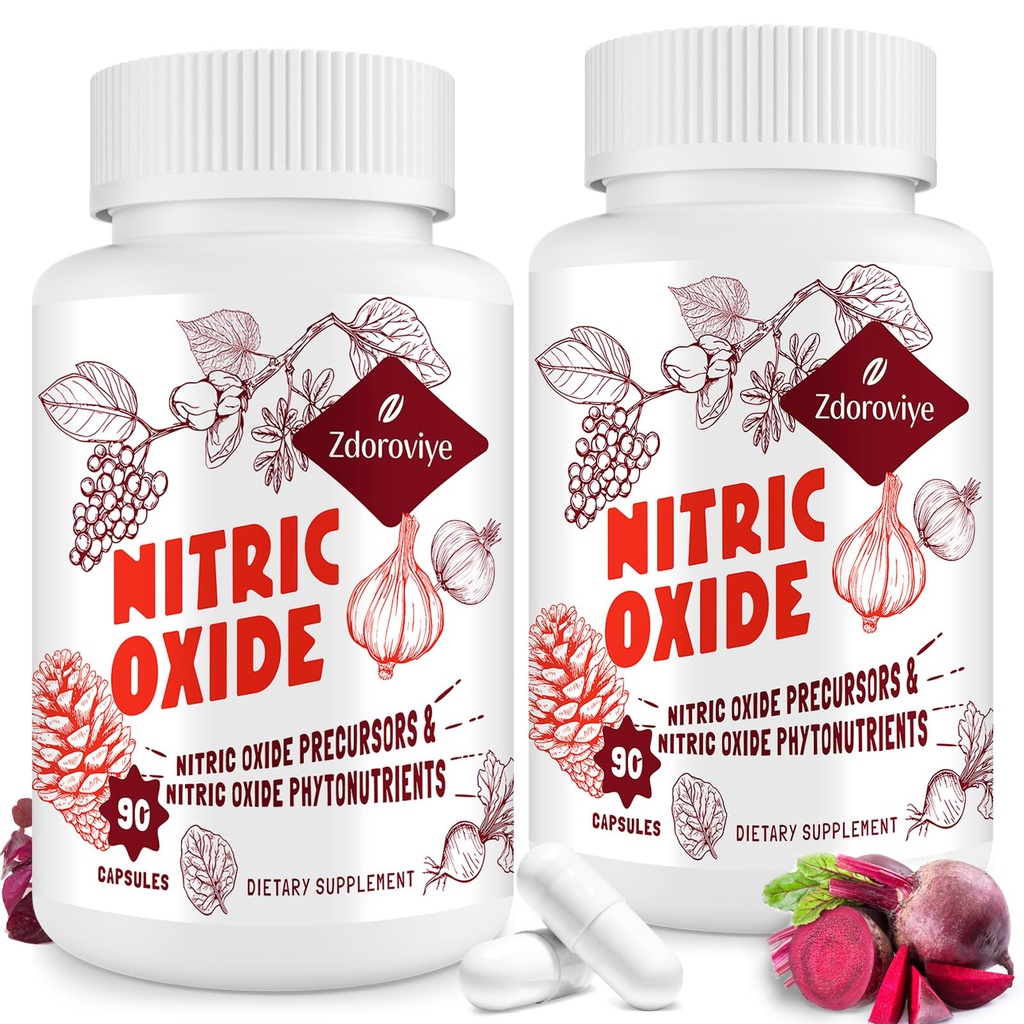 Erkekler için Nitrik Oksit Supplement, 90 Capsules (2 Pack)