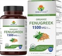 Brieofood Organik Fenugreek 1500 mg, 150 Hizmet, Vejetaryen, Gluten Free, 300 Vegetarian Tablets